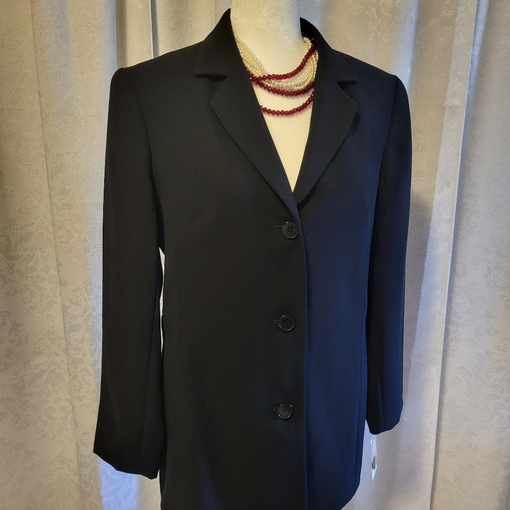 New York & Company Womens Blazer, Jacket, Size 6, Black, Career,  Office